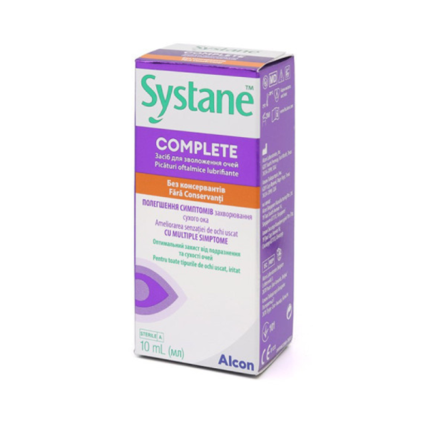 Зволожуючі краплі для очей Alcon Systane Complete 10 ml