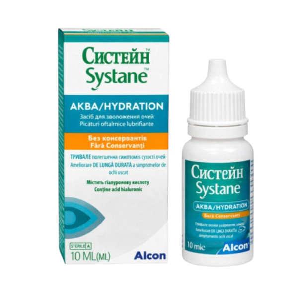 Зволожуючі краплі для очей Alcon Systane Aqua 10 ml