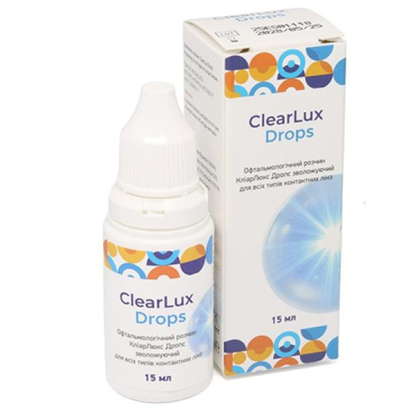 Зволожуючі краплі для очей Esoform ClearLux Drops 15 ml