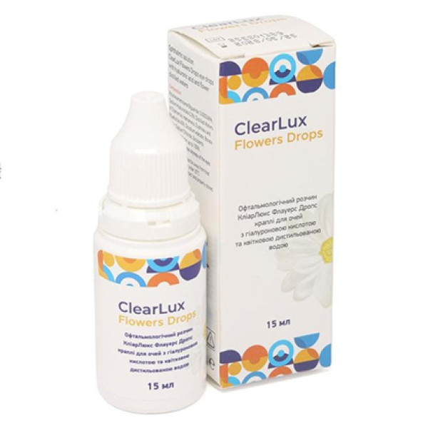Зволожуючі краплі для очей Esoform ClearLux Flower Drops 15 ml
